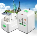 Universal All-In-One Travel Power Adapter Adaptor Charger Plug White