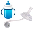 Newborn Baby Bottle wide Mouth Safety Health Straw