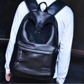 2018 New Men's backpack leather fashion pu leather leisure travel bag