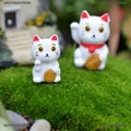 4x Lucky Cats Micro Landscape Garden Decorations Miniatures Ornaments