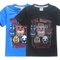 Fnaf Five Nights at Freddy's Cosplay Short Sleeve Unisex Boys Girls T-shirt Tops Summer Tee