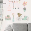 LiveCity Flower Balloon Bicycle Wall Sticker Art Bedroom TV Background Decorative Decal