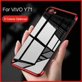 Ready Stock!VIVO Y71 Transparent Electroplate Soft Silicone TPU Phone Case