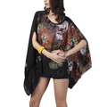 Women Loose Bat Half Sleeve Blouse Female Casual Summer Floral Print Blouses