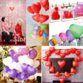 100PCS Heart Shaped Pearl Latex Balloons Wedding Valentine's Day Birthday Party