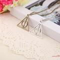 EIE-Film Movie Hot Harry potter deathly hallows metal Gold necklace pendant
