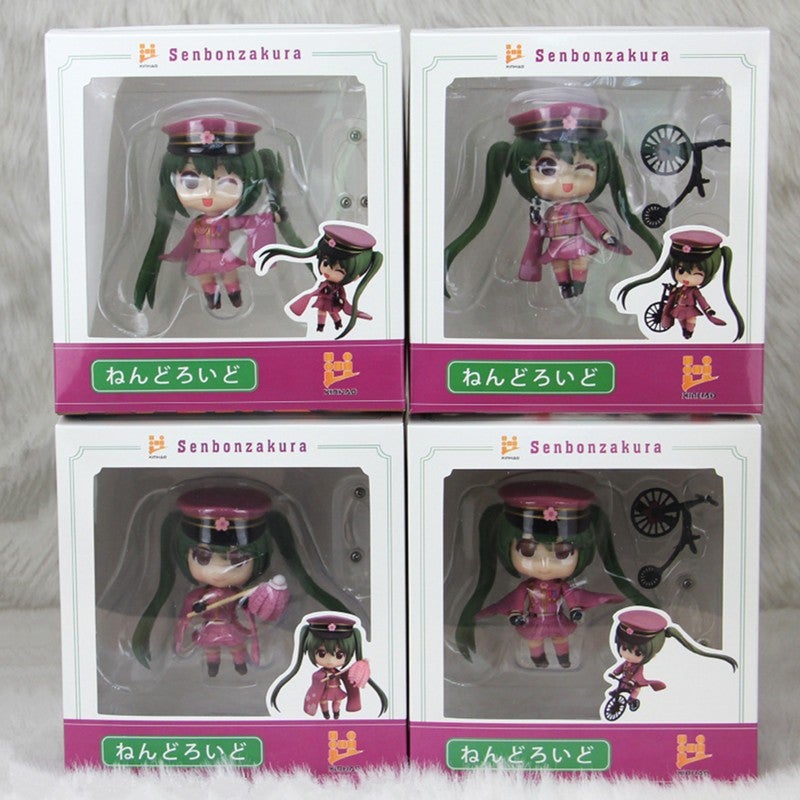 4pcs/lot Anime Hatsune Miku Senbonzakura Miku Q Ver. Figures