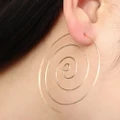 Women Earring Round Spiral Shape Earrings