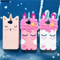 Huawei Y3 Y5 Y6 Y7 2017 Y5-2 Y5 II Y6-2 Y6 II Cases Unicorn Cat Silicone Cover