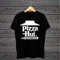 PIZZA HUT FASHION GRAPHIC FAST FOOD BLACK T-SHIRT 02