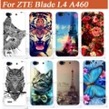 14 patterns Painting Phone Case For ZTE Blade L4 A460 5.0" phone back cover