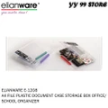 Elianware E-1208 A4 File Plastic Document Case Storage Box Office / School Organizer
