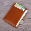 1x Men Leather Multi-Card Wallet Retro Purse Mini Card Package FSHN