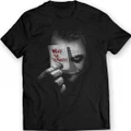 The Joker - Why So Serious? Cotton Men T Shirt Movie Comics Batman Darknight Black