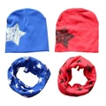 Raya Baby Hat scarf Toddler Cotton scarf-collar Warm Beanies Print