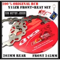 NMAX Y15ZR RS150R FRONT REAR DISC PLATE E-SERIES RCB 100% + FREE KEY CHAIN