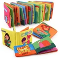 Kid Baby Intelligence development Cloth Fabric Cognize Book Educational Toy