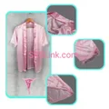 Lingerie Robe+G-string Satin Sleepwear Nightdress Underwear