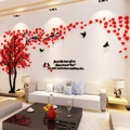 3D Big Tree Acrylic Wall Sticker Living Room Decal Mural Art Home TV Wall Decors