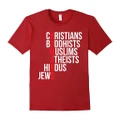 Casual Christians Buddhists Muslims Atheists Hindus Jews men's t-shirt Red