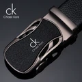 CK belt men's leather automatic buckle layer leather business casual belt men's pants belt wholesale a generation