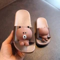 Kids Cartoon 3D Line Bear Cute Sandals ????3D???????