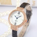 Phorock Women Fashion Waterproof Leather Watch Quartz Wrist Watch SHJ555