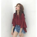 [ READY STOCK ] LOOSE LACE SLEEVE BLOUSE