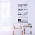 Rules Removable Decal Art Mural Home Decor Wall Sticker