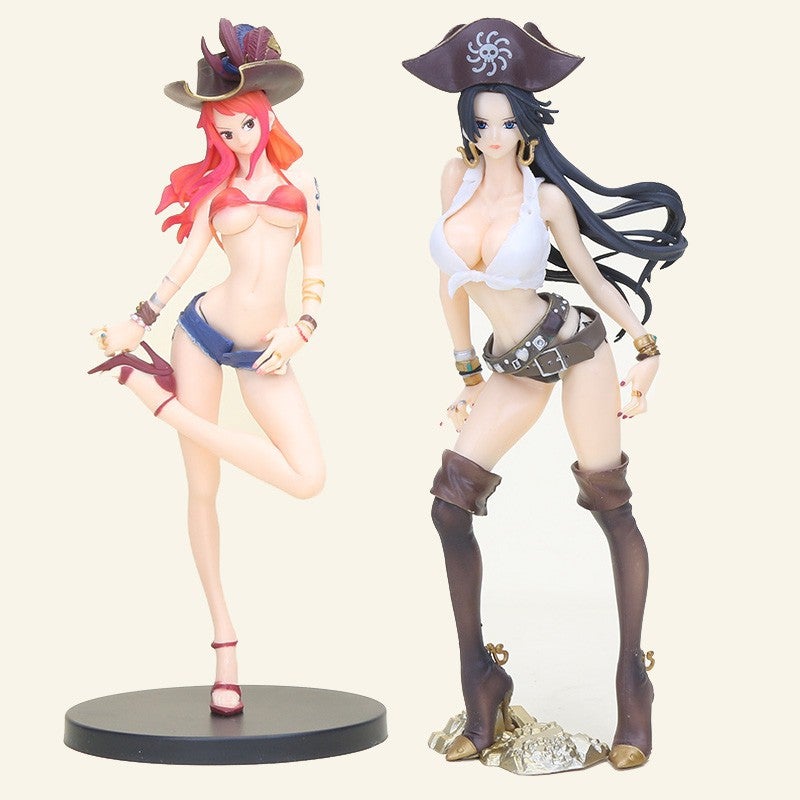 24cm Japanese anime figure one piece Boa Hancock captain ver action figure toys