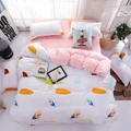 100%Cotton Premium Comfort Bed Sheet 4 in 1 Bedsheet Pillow Case