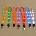 LED Light Up Lanyard key chain ID Badge Keys Hanging Rope