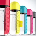 PILLBOX Multi Function Medicines Pills Gel Storage Water Bottle [Random Color]