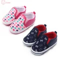 1 Pair Baby Infant Shoes Soft Shoes Sole Canvas Shoes Ankle Sneaker Shoes F FUWE