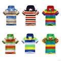 ??Se7en Kids Summer Baby Boys Striped T-shirt Multi Color Short Sleeve Top Size