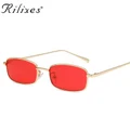 RILIXES New Fashion Small Sunglasses Women Brand Vintage Eyeglasses Metal Frame