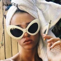 Butterfly Designer White Cat Eye Sunglasses Women 2018 Brand Designer Ladies