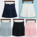 Black / White / Grey / Navy / Pink Pleated Skirt