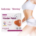 6pcs/Bag Lazy Belly Fat Burning Patches Stomach Abdomen Slimming Navel Stickers