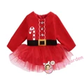 AMD-Toddler Girls Kids Party Xmas Wedding Pageant Flower Tulle Dress Christmas