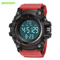 SANDA Military Electronic Watch Men Waterproof Sport LED Digital Watch