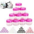 SQ?10Pcs Mini Cosmetic Empty Jar Pot Eyeshadow Makeup Face Cream Container