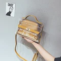 Summer Mini Bag 2018 women's new wave transparent jelly pack Korean version
