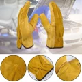 Leather Gloves Working Protection Security Garden Labor Gloves Wear Safety Tools