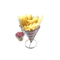 French Fry Cone Holder Set Fries Basket Server Liner And Dip Bowls Stylish MSJJ