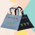 New wave girl Korean canvas cowboy handbag Fashion wild shoulder bag Casual shopping bag