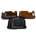 PU Leather Half Camera Case For Fuji Fujifilm XE3 Open Camera cover