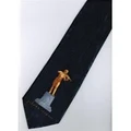 JTI Johann Strauss Golden Statue Fancy Novelty Neck Tie