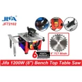Jifa 1200W (8") 200mm Bench-Top Table Saw with Extended Stand