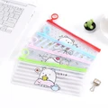 Cartoon Cute PVC Clear Cosmetic Bags Organizer Case Makeup Bag Pencil Case
